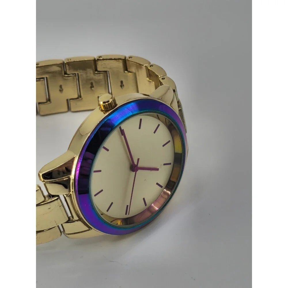 INC International Concepts Women's Gold-Tone Bracelet Watch